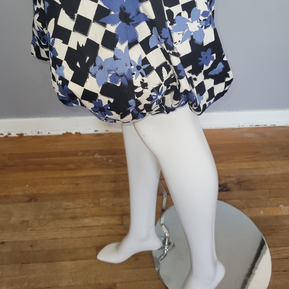 Moschino Jeans Balloon Skirt Mixed Print Dress, GUC, Size 2 - Picture 5 of 10